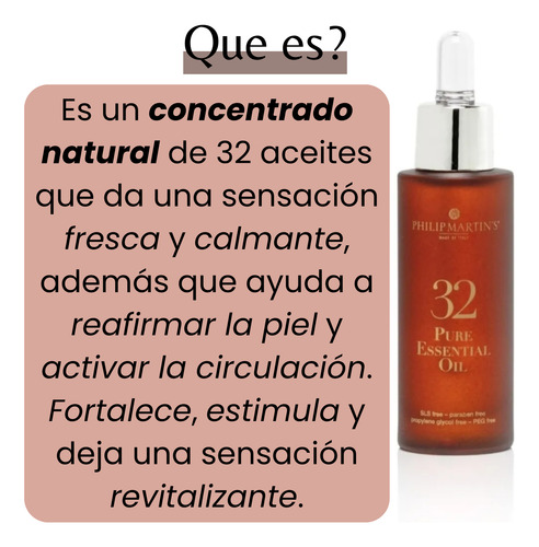Aceite Esencial Herbal De 32 Hierbas Philip Martins 30 Ml
