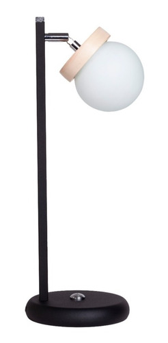 Velador Nordico Elyn Globo Vintage Movil Bl - Ng Bi-pin Led