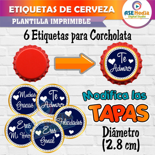 Etiquetas Imprimibles Cerveza Dia Del Padre 6 Razones Pdf
