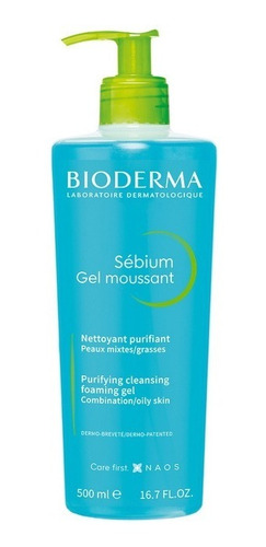 Bioderma Sébium Gel Moussant Limpia Y Purifica, 500 Ml