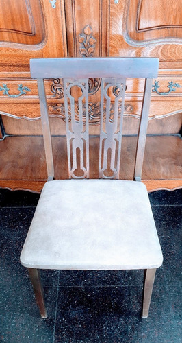 Mesa De Madera Extensible Con Seis Sillas Impecable