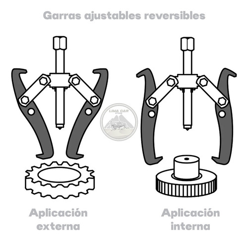 Extractor De Rodajes Y Poleas 3 Garras 3 PuLG Uyustools