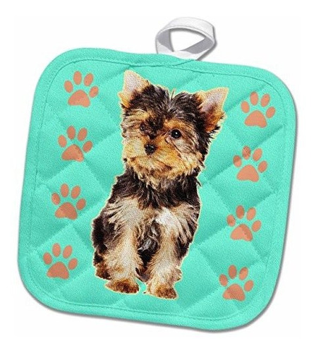 3drose Rinapiro  Perros  Yorkie Taza De Te  Potholder