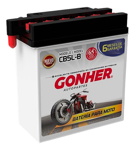 Batería Para Moto Gonher Italika Xt110 Rt 2020 2021
