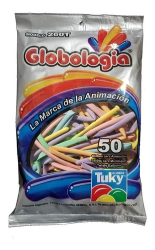 Globos Globologia X 50 Figuras Globoflexia 260t  Delmy