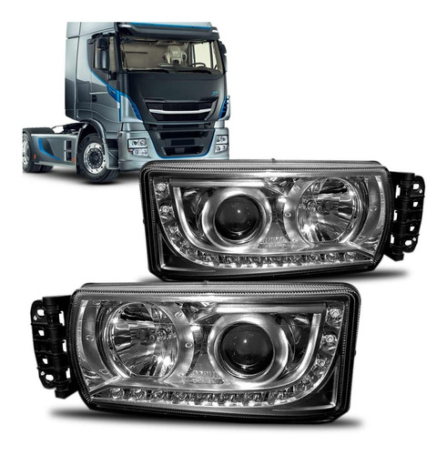 Par Farol Stralis 2013 14 A 2018 Manual Com Projetor Com Led