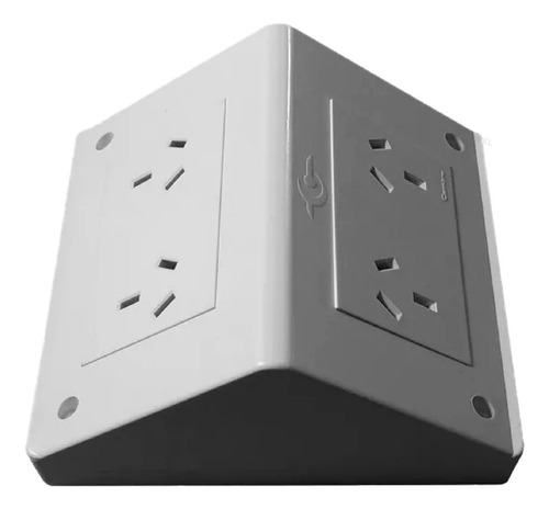 Periscopio Cambre Piso/pared Con 4 Tomas 10 Amp Color Blanco Corriente Nominal 10 A Voltaje Nominal 220v