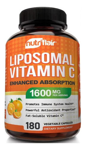Vitamina C Liposomal 180 Capsulas Antioxidante Mas Absorción