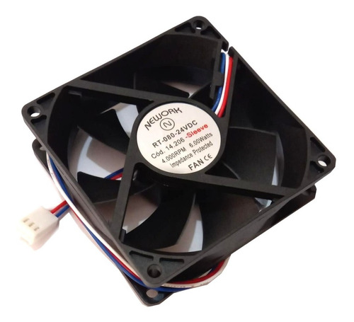 Cooler Nework Rt-080 24vdc 4.000rpm Cod 14.206 80x80x25mm