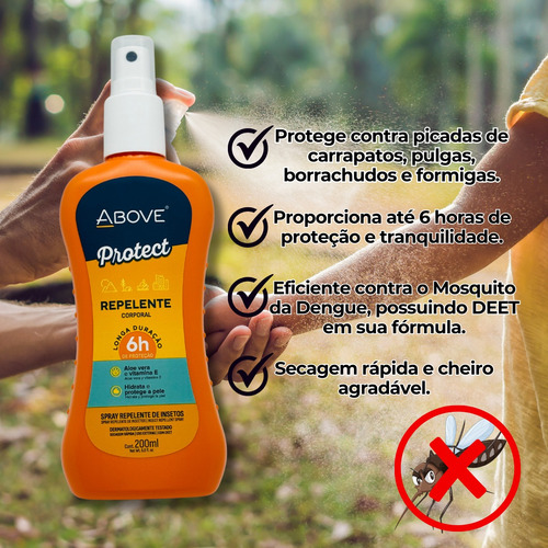 Repelente Corporal Contra Dengue Insetos Borrachudos 6 Un