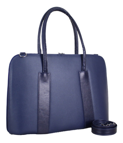 Bolsa Para Notebook Feminina Executiva Grande 15.6 Cor Prada Azul