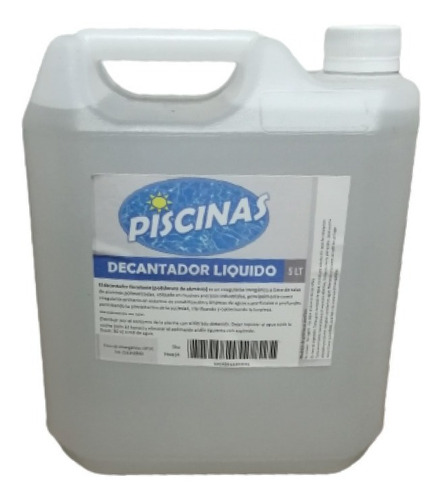 Decantador Floculante Liquido Bidon 5 Lt