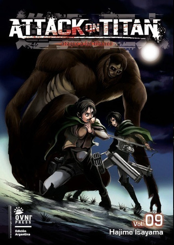 Manga, Kodansha,  Attack On Titan 9 (reimpresión) Ovni Press