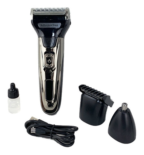 Rasuradora Electrica Recargable Usb Barba Bigote Cabello 