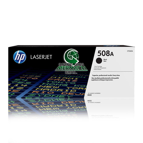 Toner Hp 508a Cf360a Negro Hp Color Laserjet M552/m553