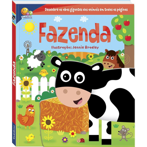 Dobraduras Divertidas: Fazenda, de Igloo Books Ltd. Editora Todolivro Distribuidora Ltda., capa dura em português, 2022