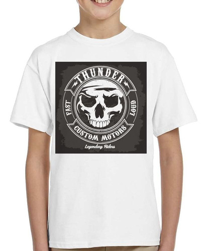 Remera De Niño Thunder Fast Loud Custom Motors Legendary