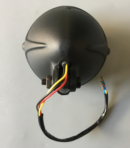 Faro Retro Con Leds Negro Para Harley Davidson Y Compat