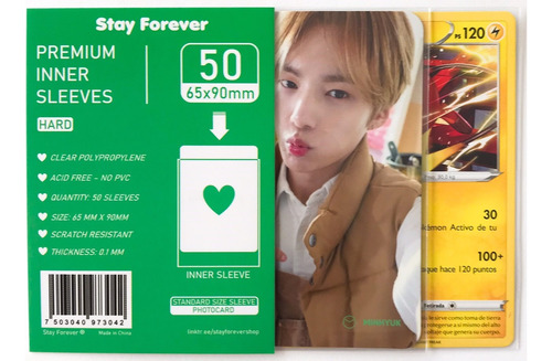 Sleeves Photocards 65x90mm Stay Forever Kpop Photocard