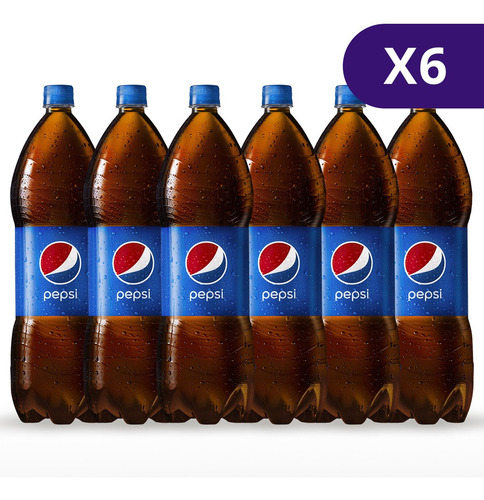 Imagen 1 de 1 de Refresco Pepsi De 2lts - 6 Unidades