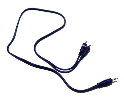 Imagen 1 de 5 de Cable 90cm Audio Miniplug 3.5mm 2 Rca Artekit C3.5stx2rca0.9