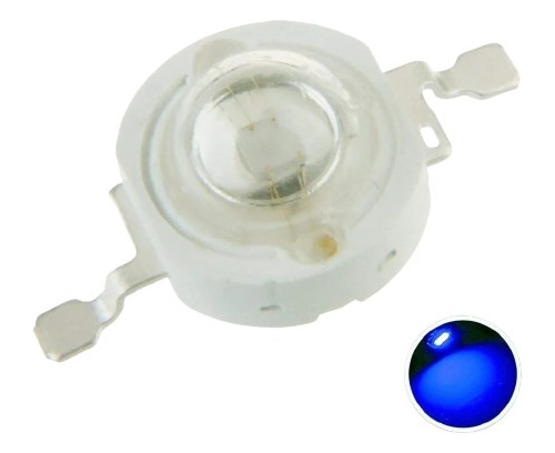 Led 3w Alta Potencia Azul Royal Blue 3 Watts X 50 Unidades