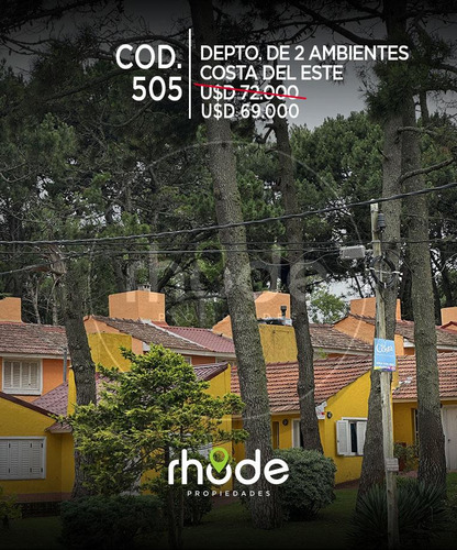 Departamento De Dos Ambientes En Costa Del Este - Calle Orquideas Y Avenida 2 Uf. 14