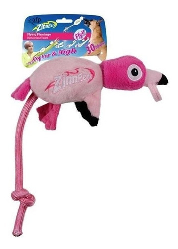 Brinquedo De Atirar Flamingo Voador Flying  Afp P/ Cães