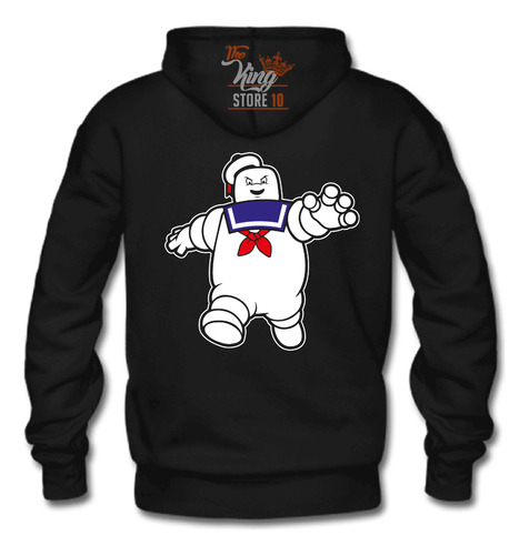 Poleron Cierre, Stay Puft, Hombre Malvavisco, Ghostbusters, Caza Fantasmas / The King Store