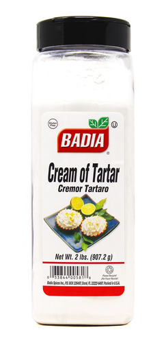 Cremor Tartaro Badia 907.2gr Repostería Pasteles