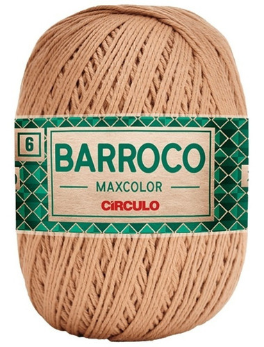 Barbante Barroco Maxcolor 6 Fios 200gr Linha Crochê Colorida Cor Castanha-7625