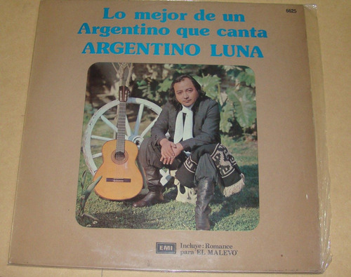 Argentino Luna Lo Mejor De Un Argentino Que Canta Lp Kktus