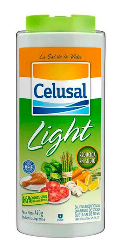 Imagen 2 de 8 de Sal Fina Light Celusal Salero 470g - Reducida En Sodio