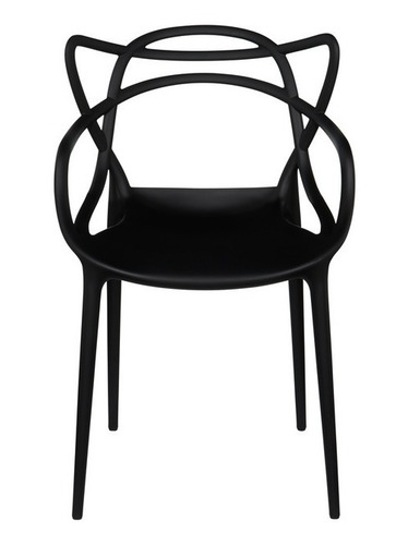 Imagen 2 de 6 de Silla Comedor Polipropileno Master Blanco O Negro Unican