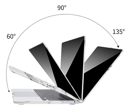 . Funda Techprotectus Para Macbook Pro 13 M1 M2 Marmol