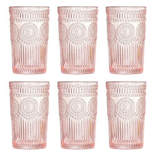 Vasos Románticos Vintage De Cristalería  Juego De 6 Vasos D