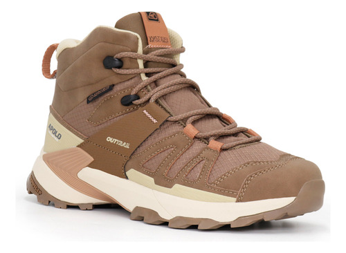 Zapatilla Botin Outdoor De Mujer Apolo Ad24-33q4 Marron