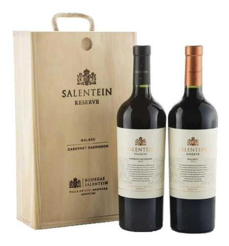 Vino Salentein Reserva Malbec Cabernet Sauvignon Estuche