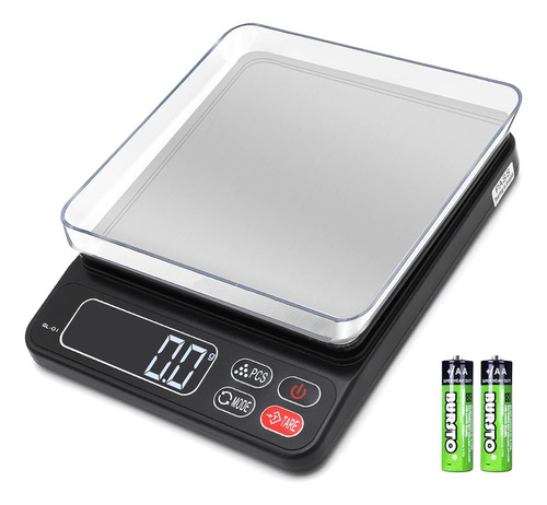 Báscula Digital De Cocina Con Bandejas De 105.82 Oz/0.00 Oz 