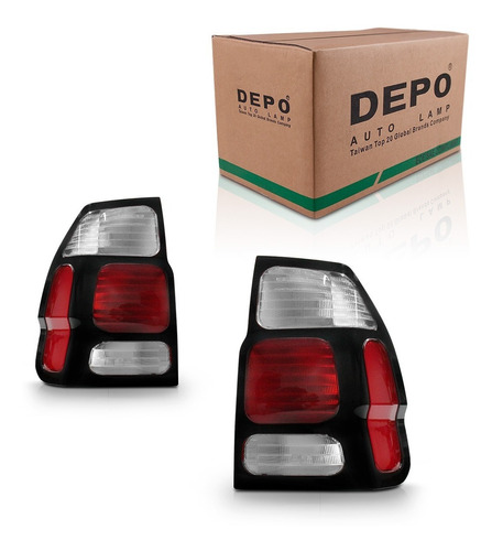 Lanterna Pajero Sport 2000 2001 2002 2003 Bicolor Aro Preto