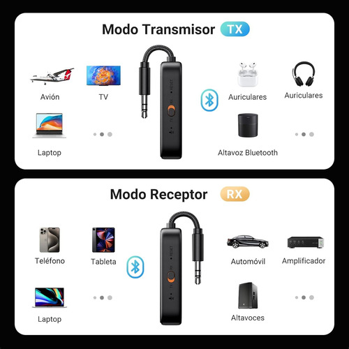 Adaptador Bluetooth 5 Avión Transmisor Receptor Rx Tx Ugreen
