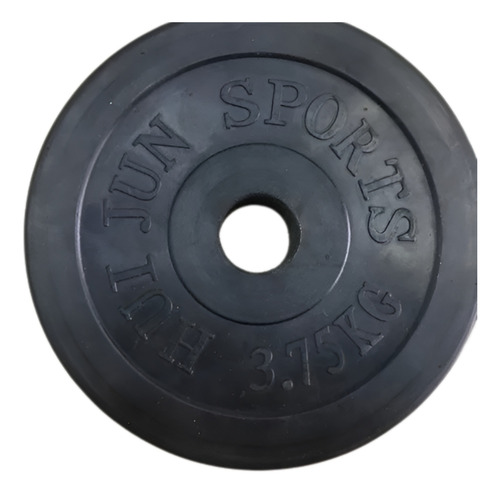 Par Discos 3.75 Kg Preolímpico Caucho Negro / Lobosportcl