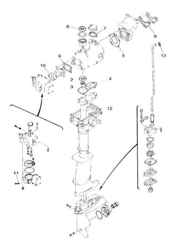 Kit De Juntas De Cabezal Para Motores Yamaha 3hp 2 Tiempos