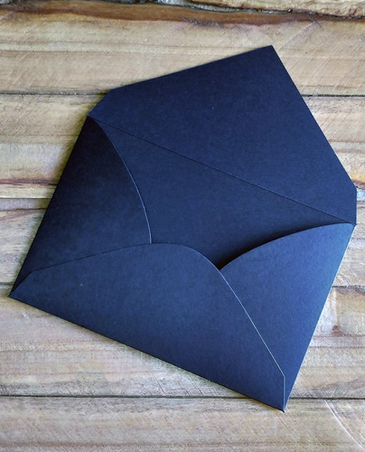 Imagem 2 de 4 de Envelope Bico 10x15 Colado - 25pç - Preto P/ Convite 10x15cm