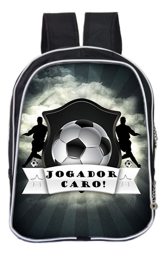 Mochila Infantil Escolar De Costas Masculina - Bola Futebol