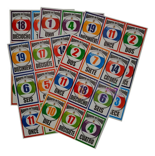 Juego Lotería Números Juego Didáctico