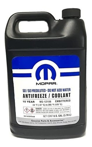 Refrigerante Morado Mopar Importado 10 Años 50/50