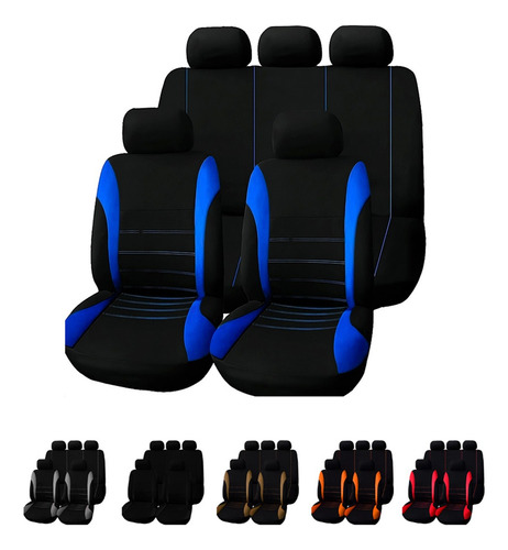 Set Funda Universal Cubre Asiento Coche Automóvil 10 Piezas