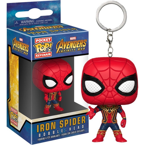 Iron Spider Avengers Infinity War Funko Pocket Pop Llavero