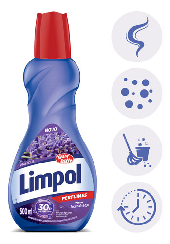 Limpador Perfumado Puro Aconchego Limpol Bombril 500ml